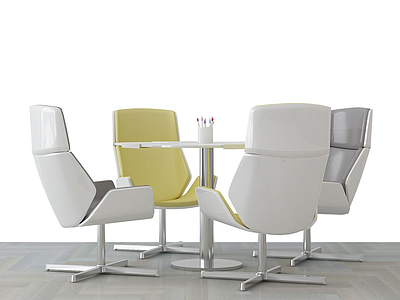 3d现代简约桌椅模型