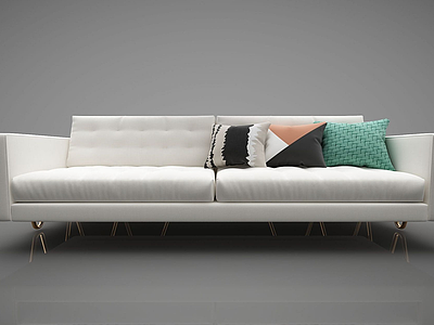3d双人沙发模型