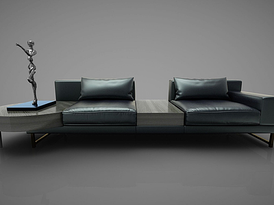 现代风格商务沙发模型3d模型