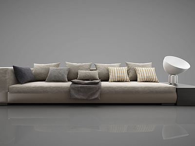 现代沙发多人沙发模型3d模型