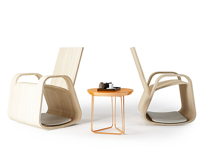 休闲桌椅组合模型3d模型