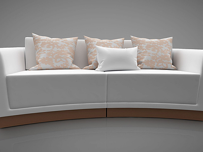 3d现代沙发多人沙发模型