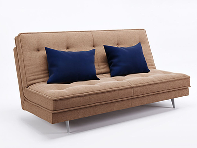 3d现代北欧双人沙发休闲沙发模型