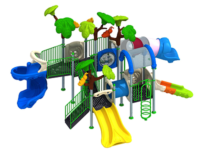 儿童游乐设备模型3d模型