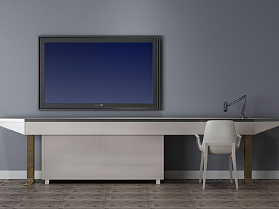 3d现代简约电视柜组合模型
