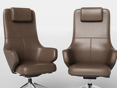 3d现代老板椅模型