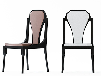 中式单椅模型3d模型