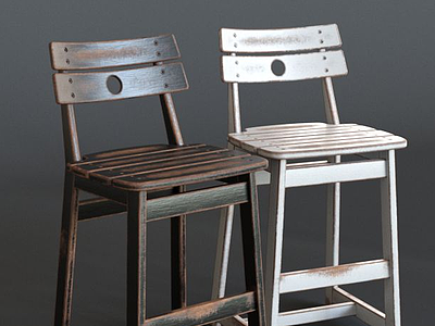 现代吧椅吧凳模型3d模型