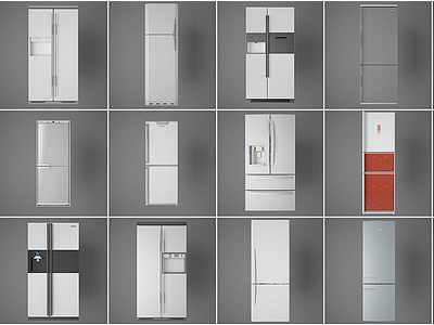 现代冰箱组合模型