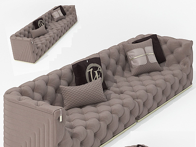 3d后现代软包沙发模型