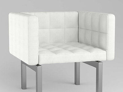 3d现代休闲简约单人沙发模型
