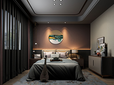 3d卧室空间模型