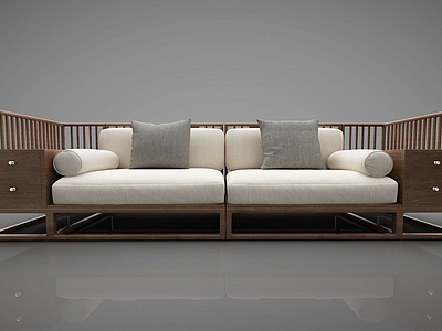 新中式风格沙发模型3d模型