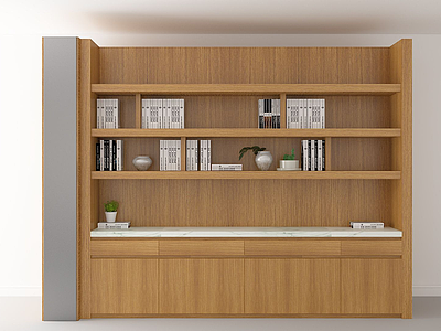 书柜模型3d模型