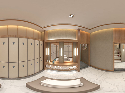 3d洗浴中心模型