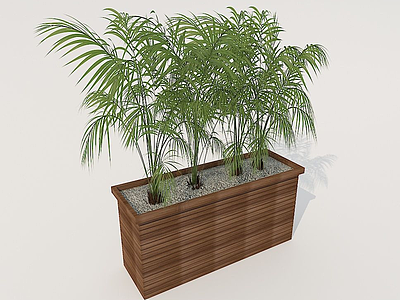 3d花箱植物模型