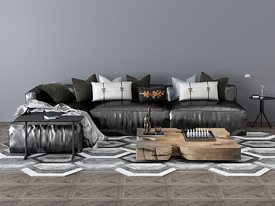 3d家具组合沙发模型