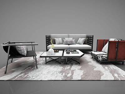 新中式风格家具模型3d模型