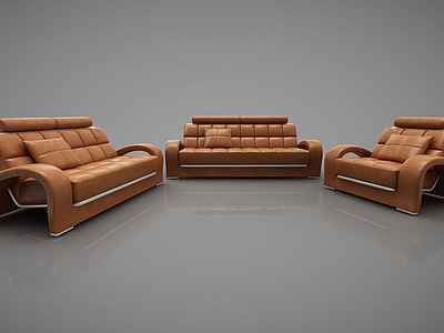 现代风格沙发模型3d模型