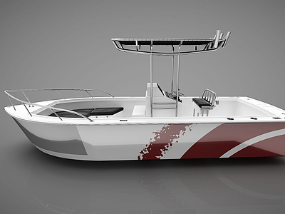 创意小船模型3d模型