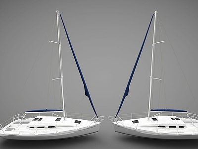 现代船组合模型3d模型