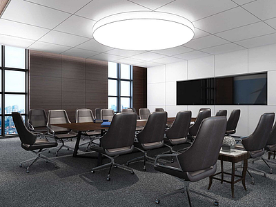 3d会议室模型