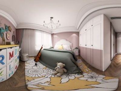 3d儿童卧室模型
