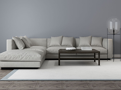 家具饰品组合沙发模型