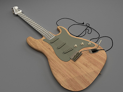 3d吉他模型