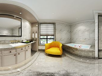 美式浴房浴缸模型3d模型