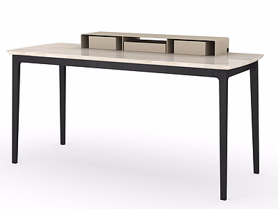 书桌长桌模型3d模型