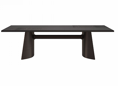 实木长桌模型3d模型