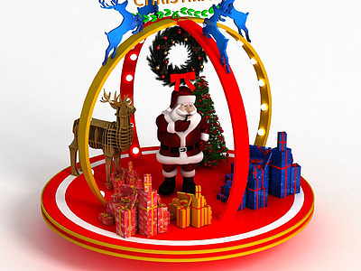 圣诞节商场展示模型