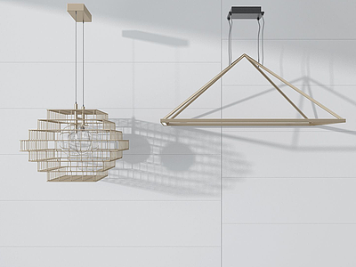 创意金属吊灯模型3d模型