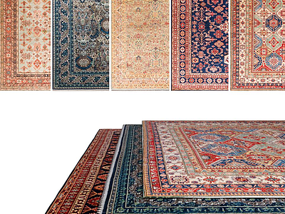 中式地毯模型