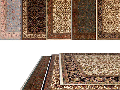 中式地毯组合模型