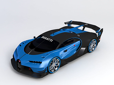 布加迪2015年概念赛车3d模型