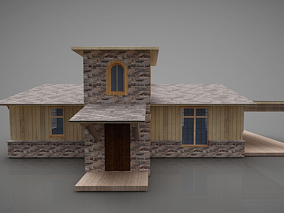 3d现代别墅风格模型