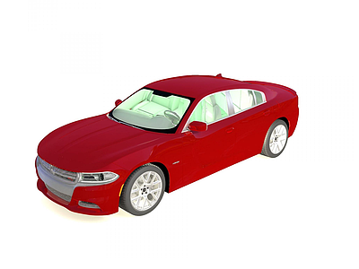 ﻿道奇战马汽车2015款模型3d模型