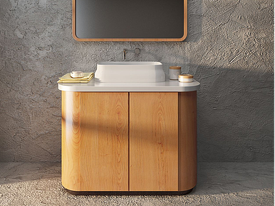 3d现代卫浴柜模型