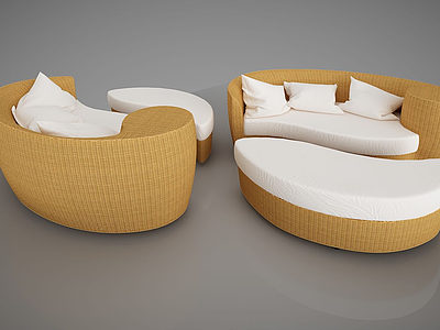 现代创意休闲椅子模型3d模型