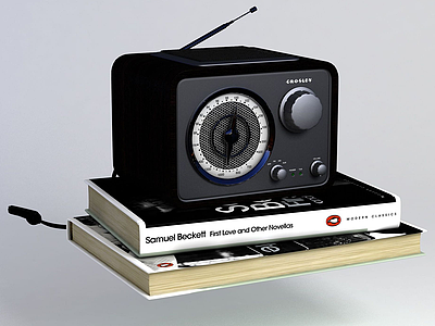 3d老式收音机模型