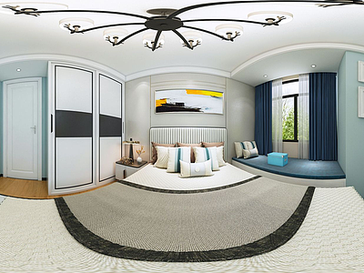 客厅卧室3d模型