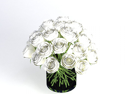 3d花卉装饰品模型