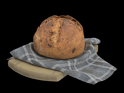 脏脏面包3d模型