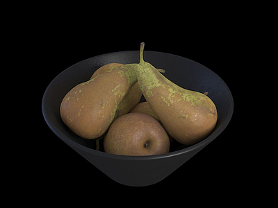 3d水果梨模型