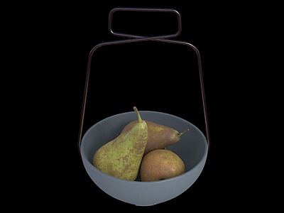 3d水果梨模型