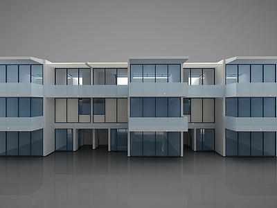 现代别墅风格模型3d模型