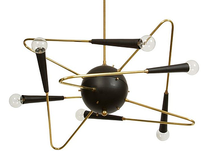 3d创意金属吊灯模型