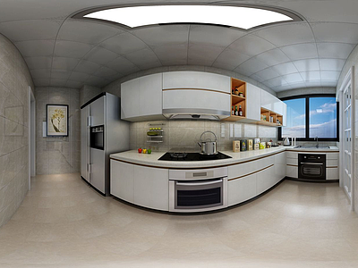 现代餐厨空间模型3d模型
